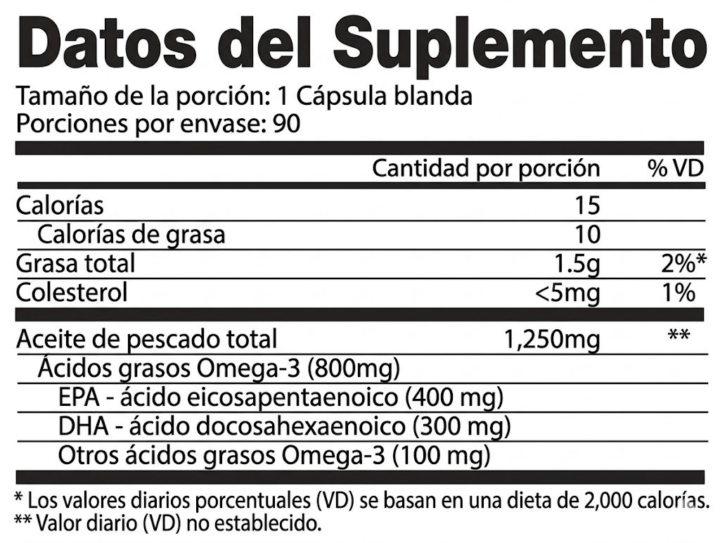 OMEGA 3 Fish Oil 180softgels - Imagen 2