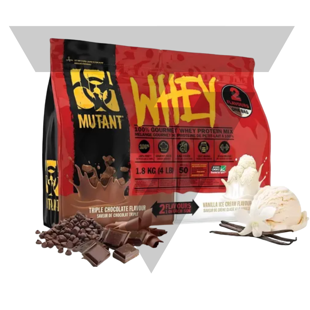 Proteina Mutant Whey Dual 4 Libras 2 Sabores 50 Servicios